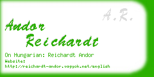 andor reichardt business card